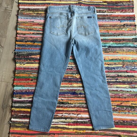 7 for all mankind Skinny Ankle cropped Jeans Size 29 - Picture 7 of 9